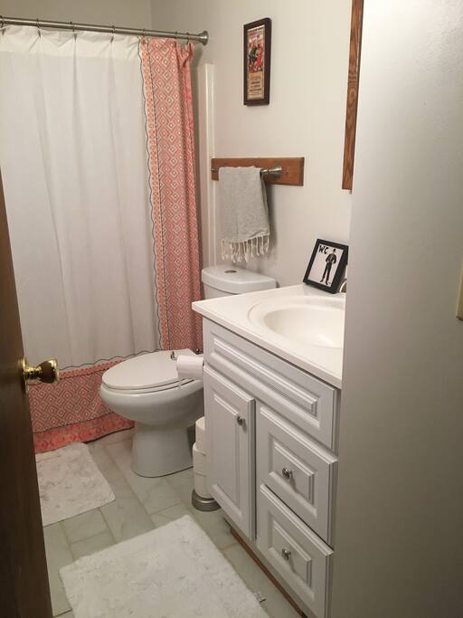 Guest bathroom (upstairs, not shared).
