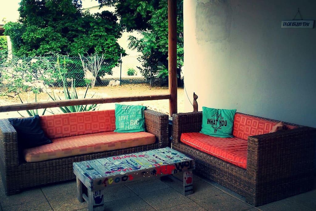 Part of the porch
