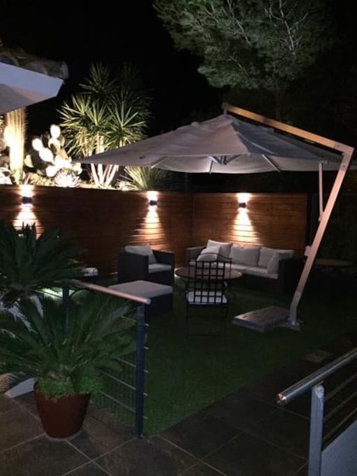 Terrasse/salon de nuit