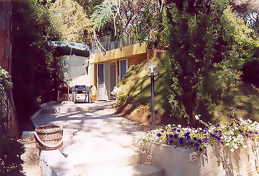 Entrata indipendente, area attrezzata tavolo, sedie e sdraio