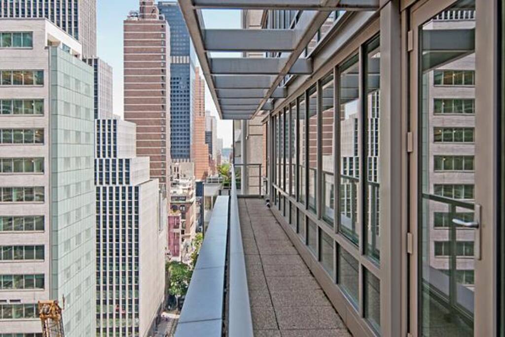 Stunning Private Wrap Terrace with dramatic views of New York! A very inspirational vantage point. Nothing quite like it.