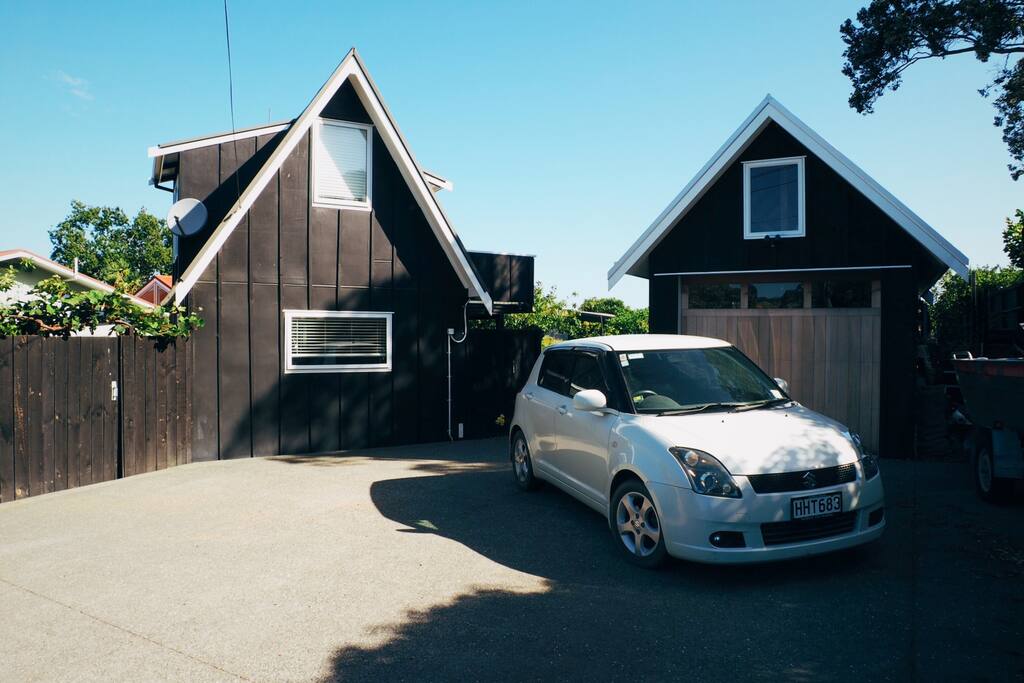 Your Suzuki Automatic car, your own A frame house, plenty of off road parking.