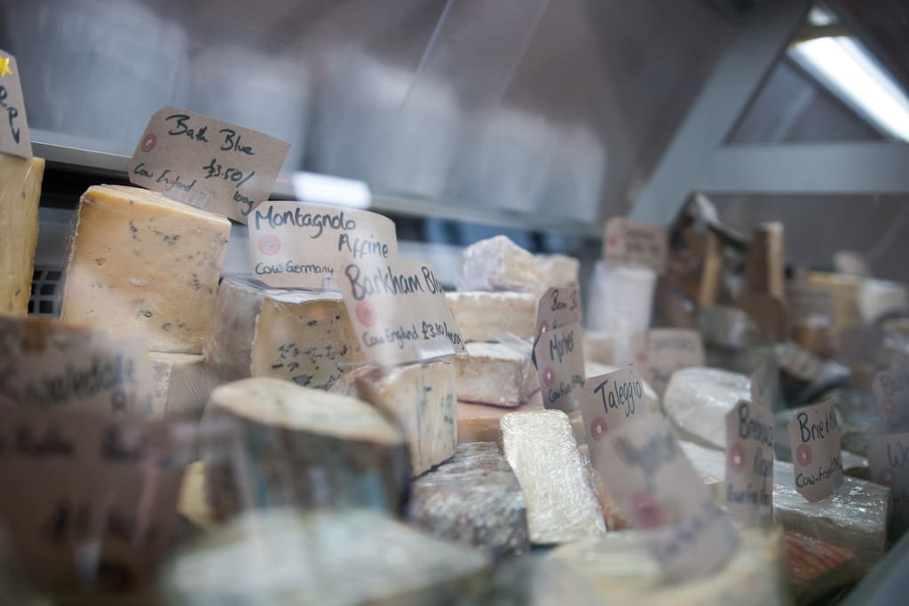 Right down the stairs you will find...Best cheese in York!