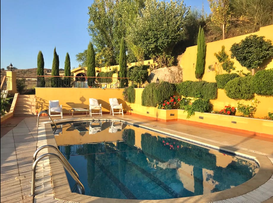 Pool and a a terrace above with built in grill!