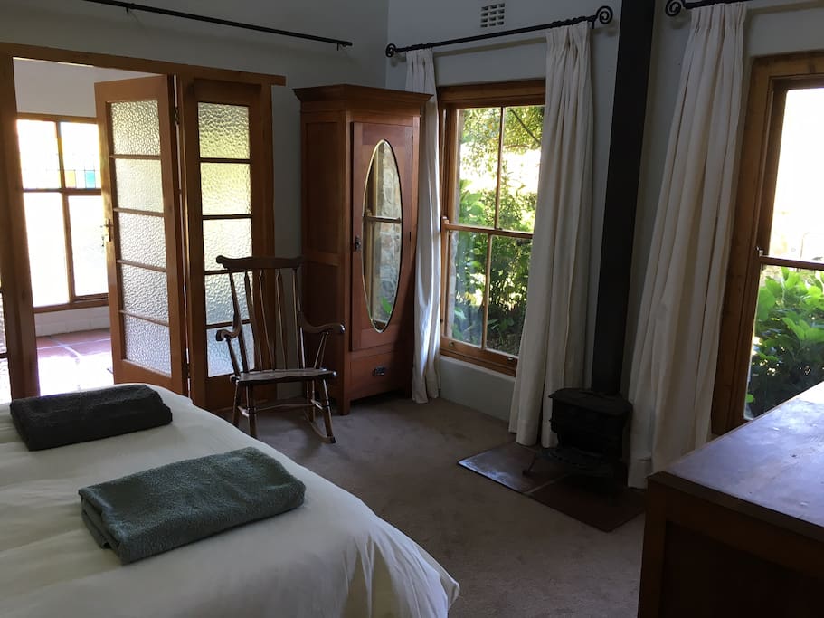 Ensuite bedrooms in a simple old world style