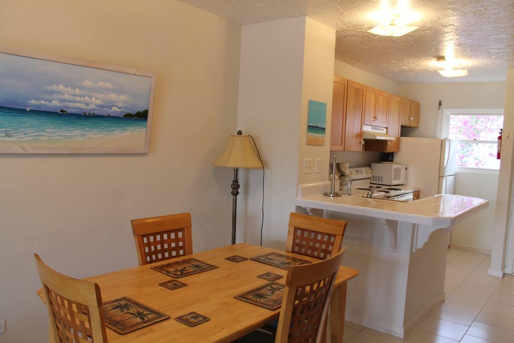 Kitchen and dining area