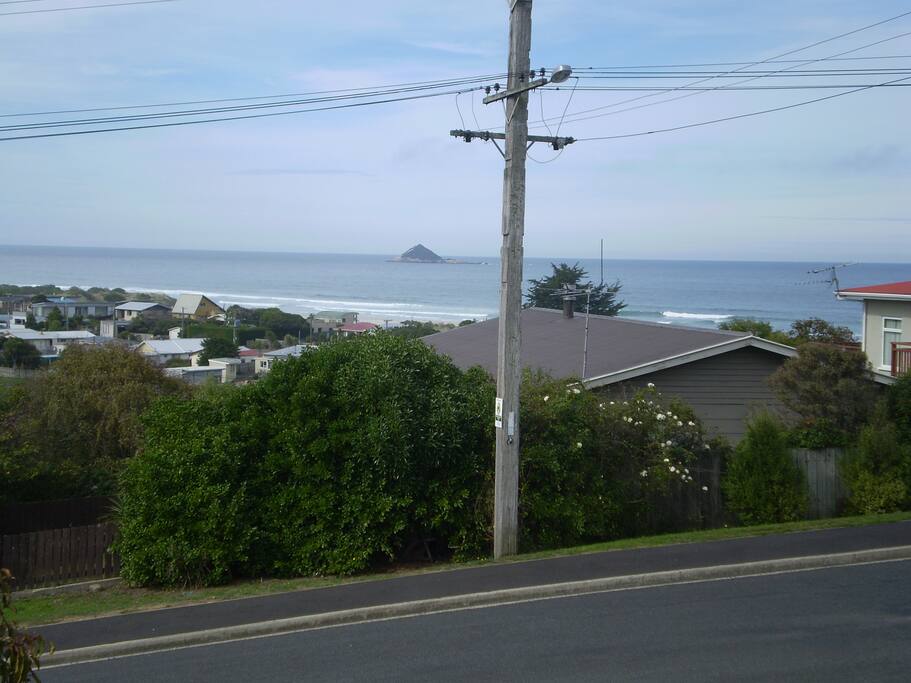 Standing on the balcony looking at the view