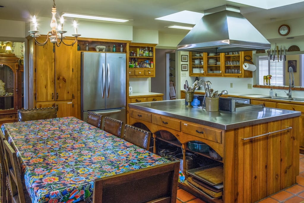 Your Dream Kitchen! All new appliances: 2 ovens, 2 sinks, 2 refrigerators, dishwasher. All the utensils, pots, pans, dishes you need!
