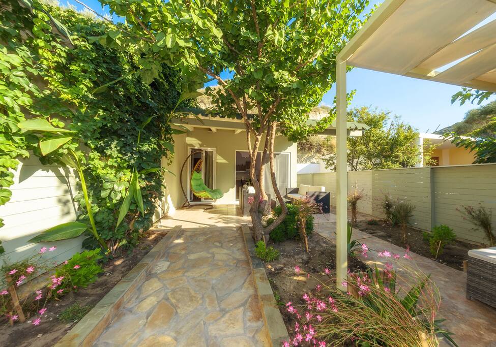Entering the Villa