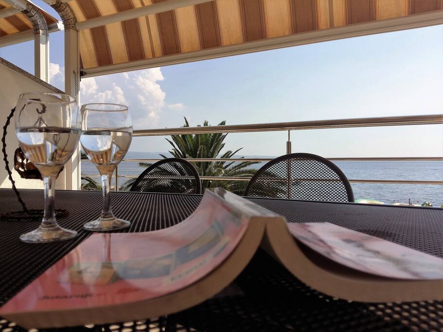 Or enjoy a lazy afternoon in the shade over a glass of wine and a good book