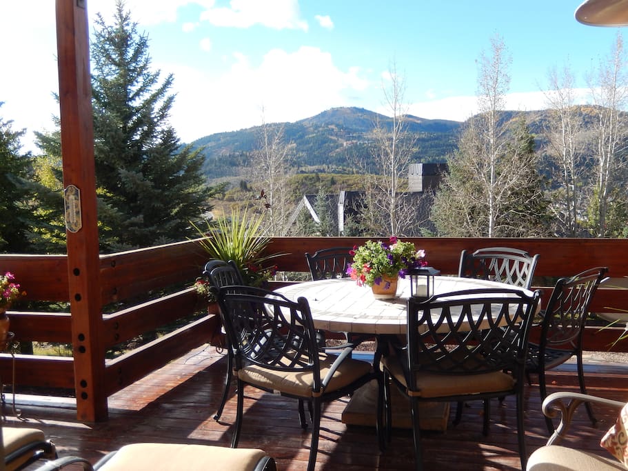 Deck with Mountain View