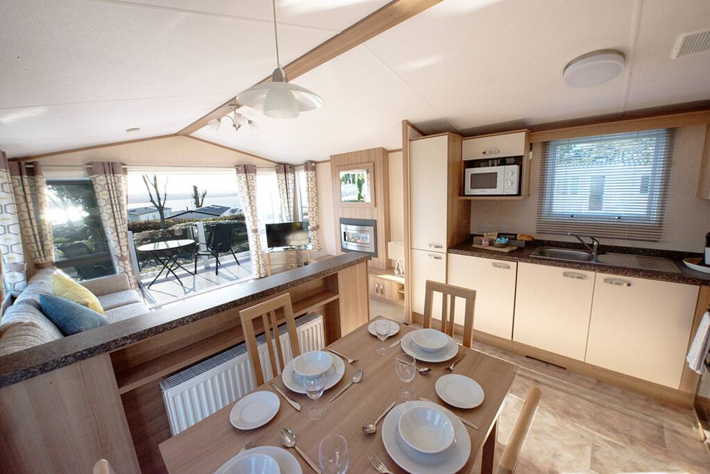 View taking in the interior and out towards Poole Harbour