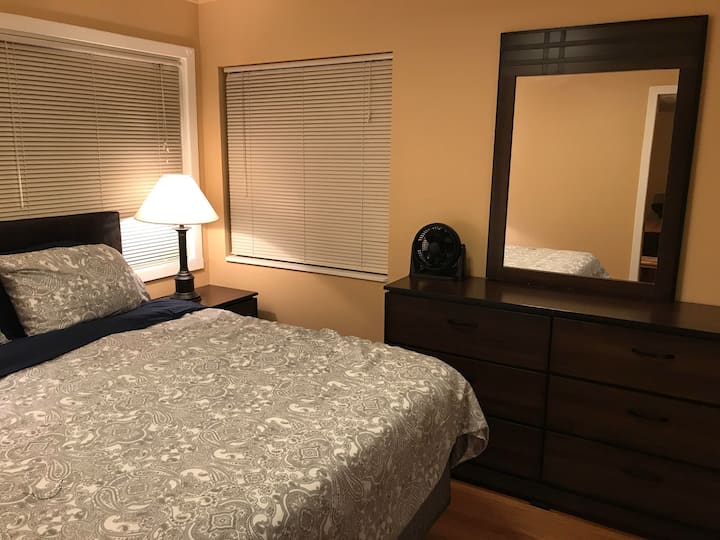 Dresser with mirror in the second bedroom