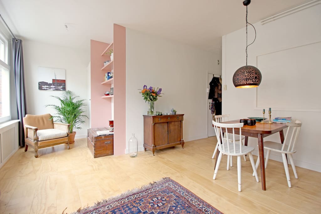 The apartment has a great atmosphere
