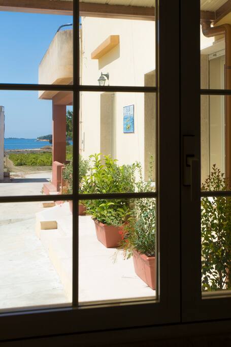 Camera da letto vista mare