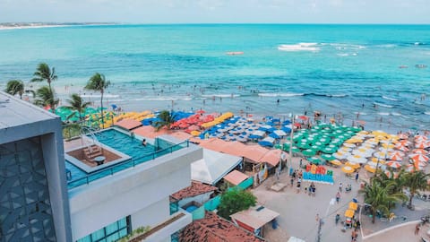 Porto de Galinhas Beira Mar - Flat with swimming pool