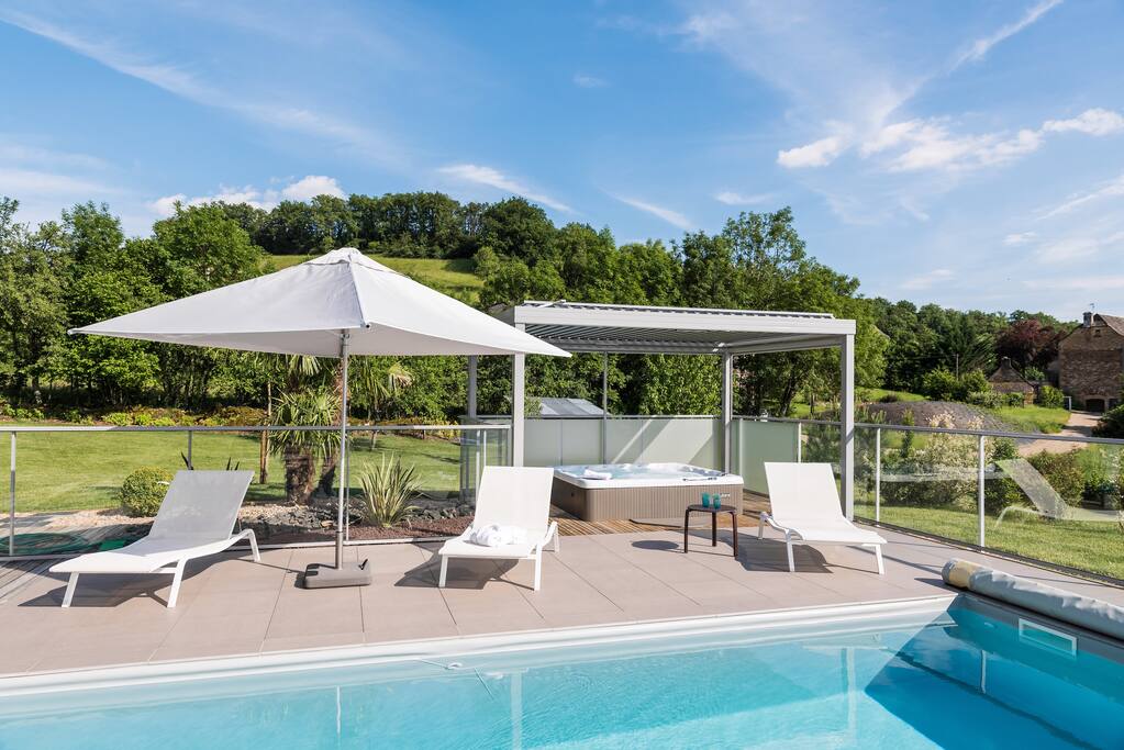 Piscine et spa privé