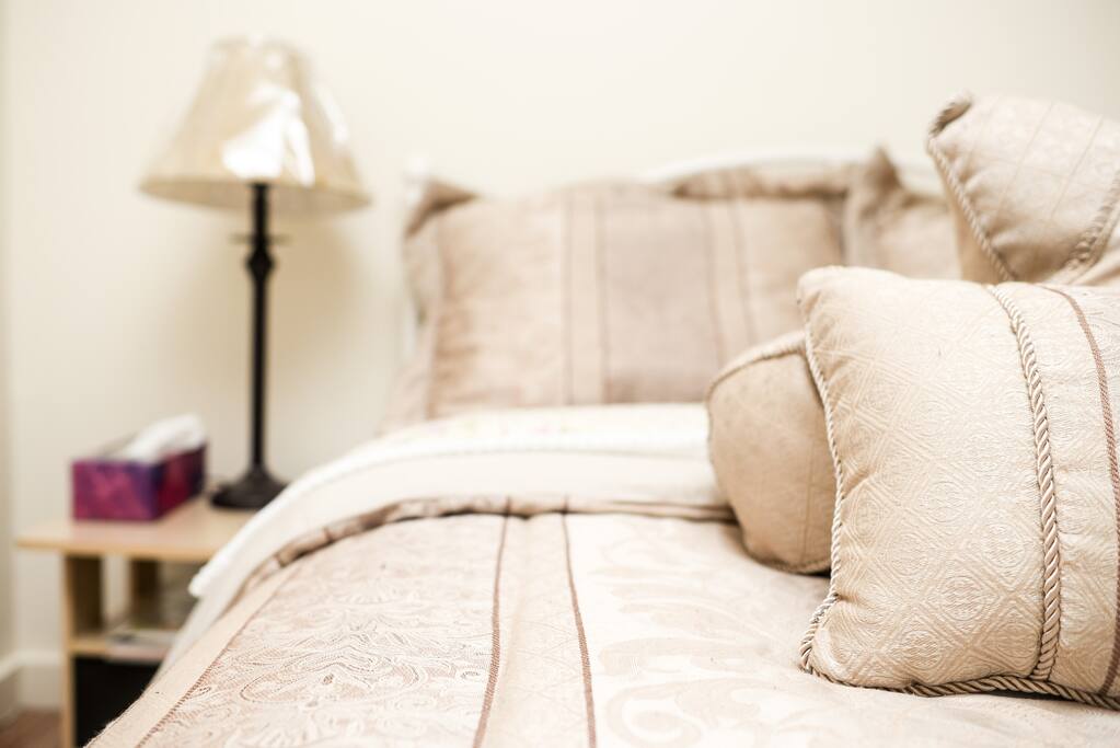 Room 1.
Details. Extra Pillows with Extra layers of sheets for your comfort.