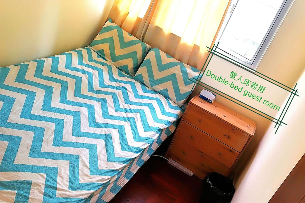 雙人床客房
Double-bed guest room