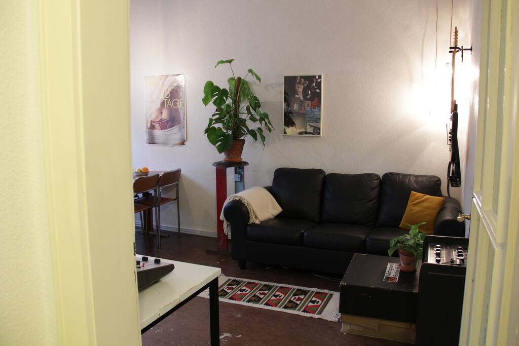 Sneak peak into the living room from the corridor
