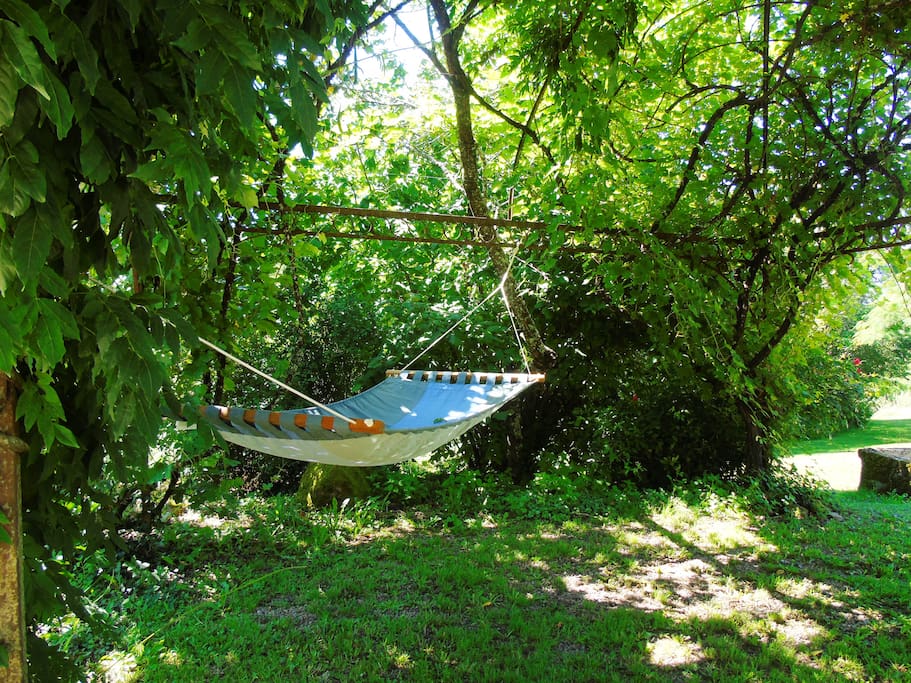 Hang out in the pergola by the pool