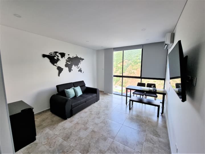 Lujoso Apartsuite Nuevo Con Piscina En Terraza - Santa Marta