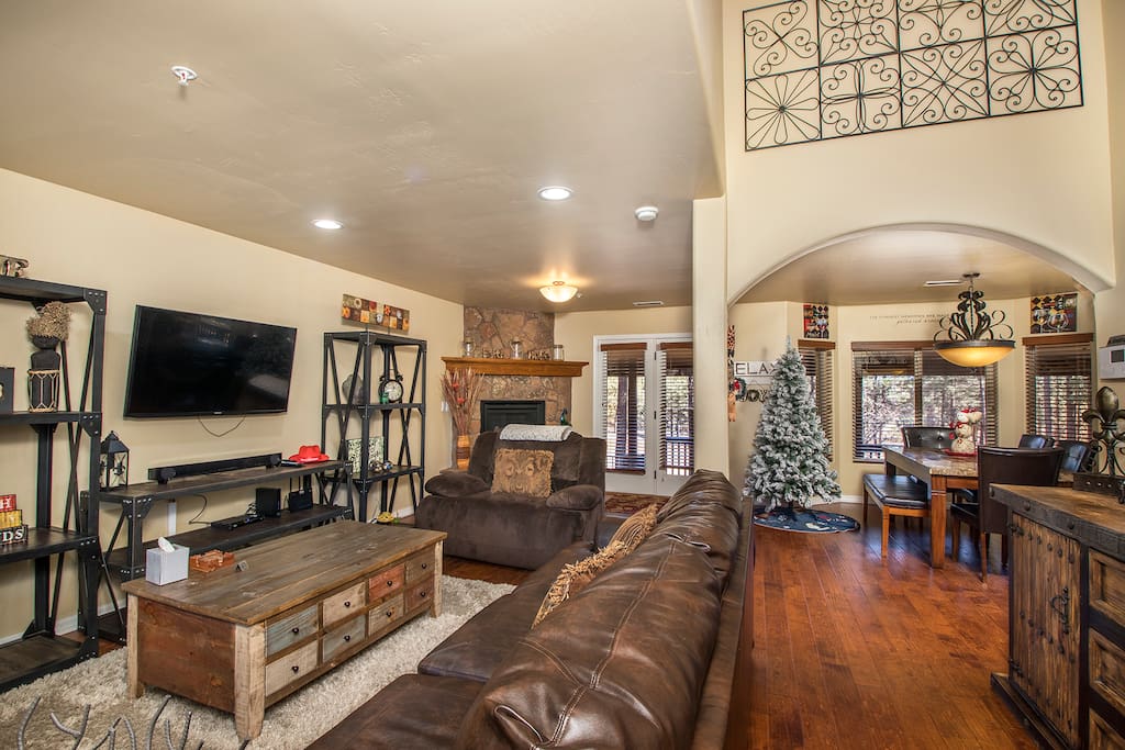 View of family room from front door