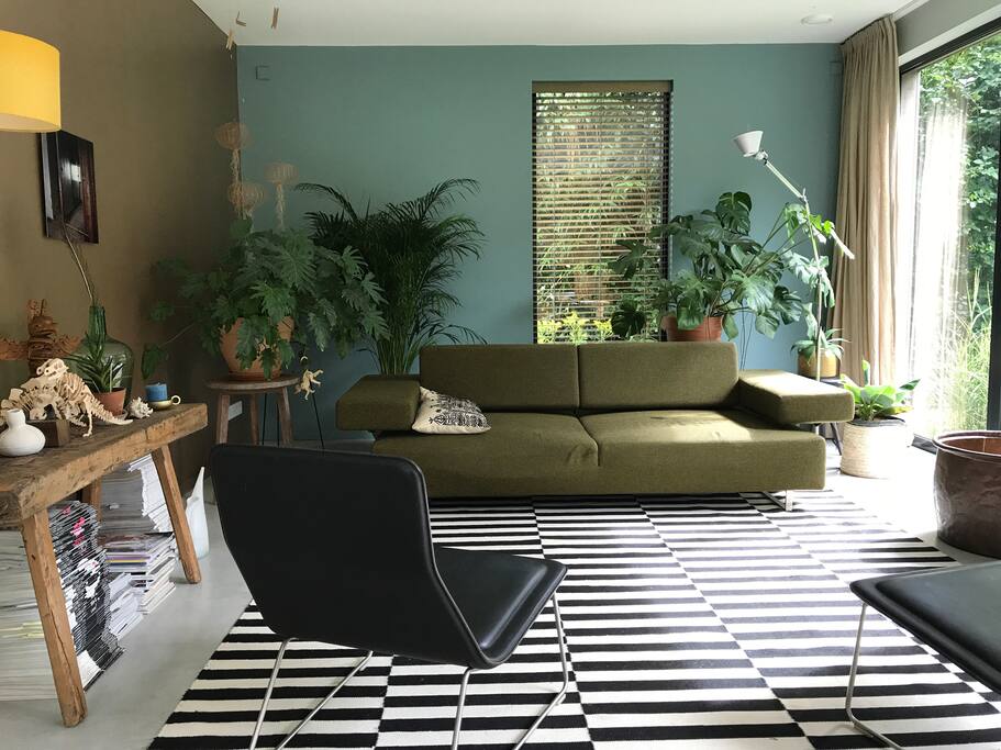 De groene zithoek