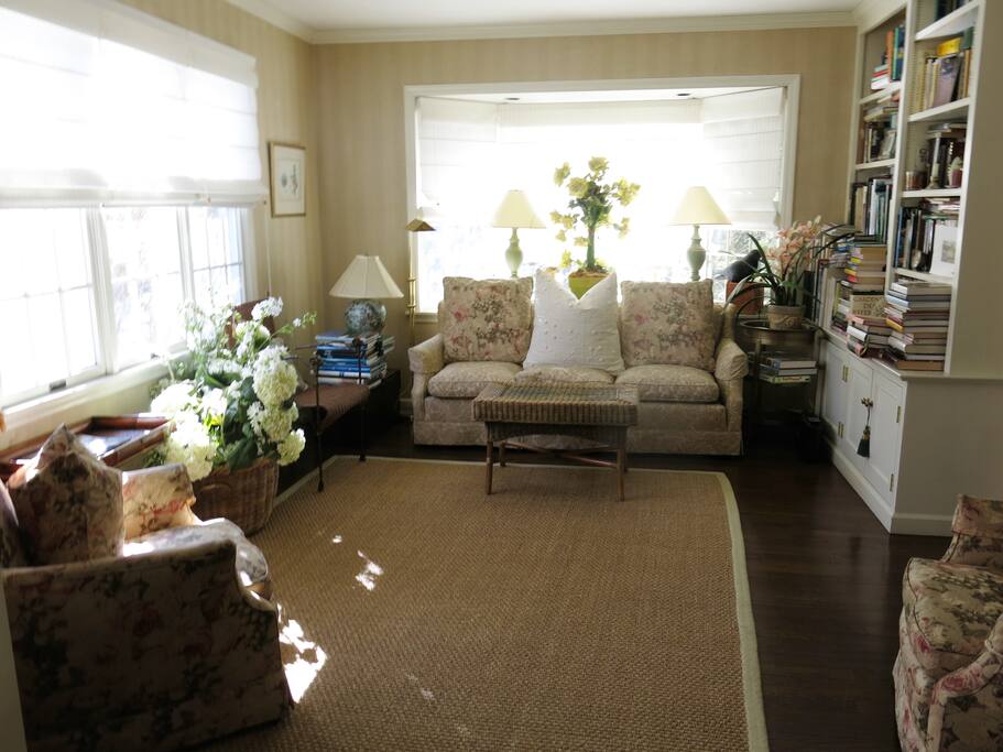 sun room & library