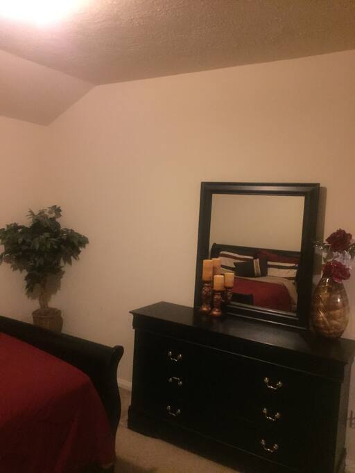 Dresser with mirror