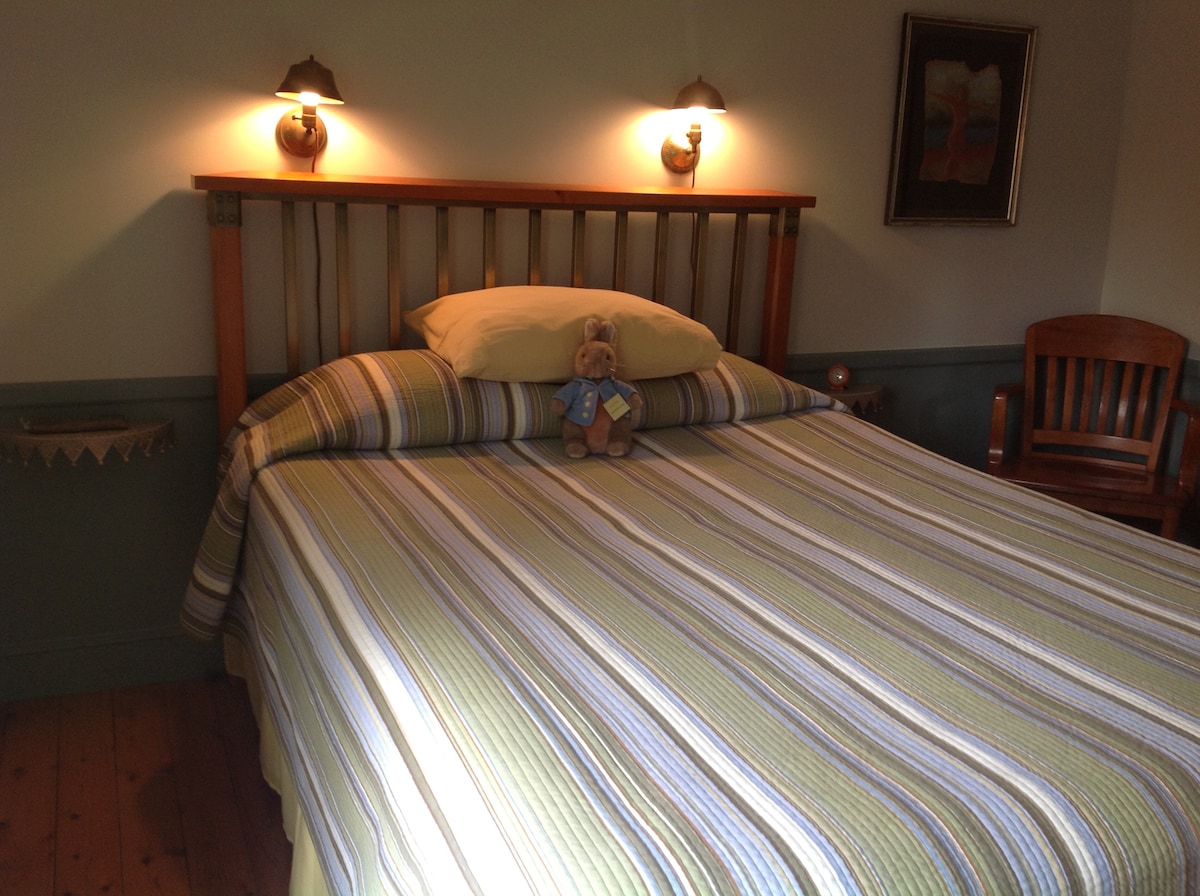 Bedroom 1 of 2 (queen bed).