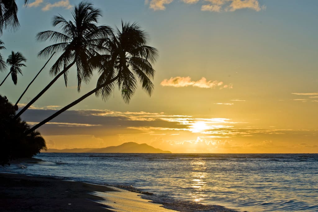 Wake up to view the breath-taking sunrise and the island of Vieques