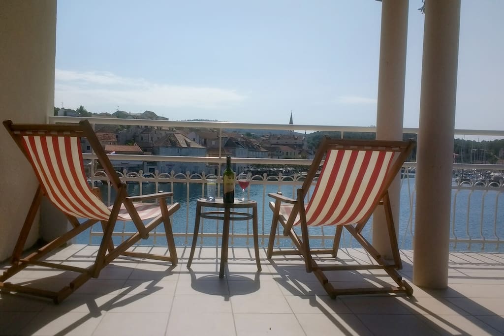 Relax with a drink on the terrace