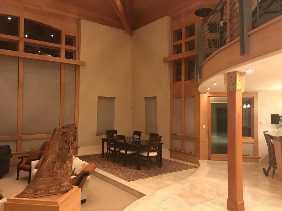 First view of the home as your guests arrive.