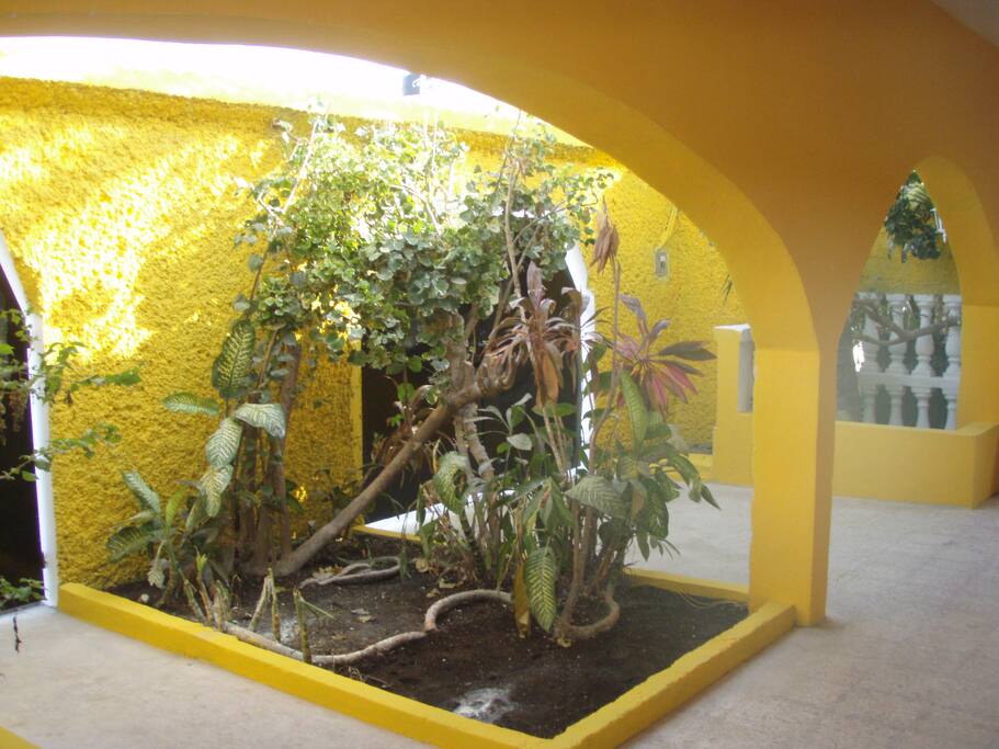 carport and front entry.