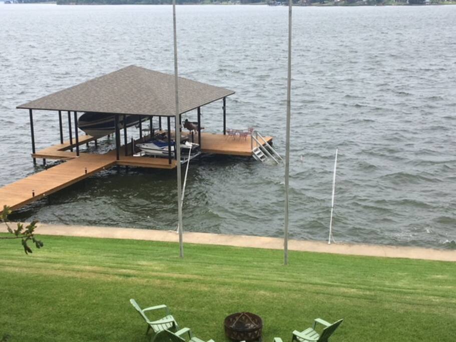 Large Dock with Swim Platform