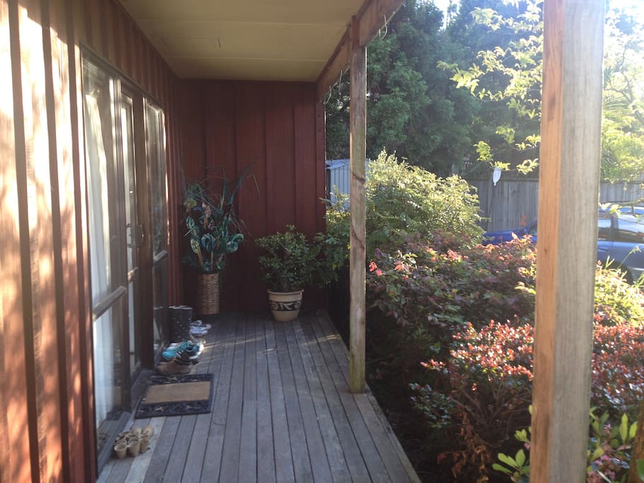 Sunny front porch