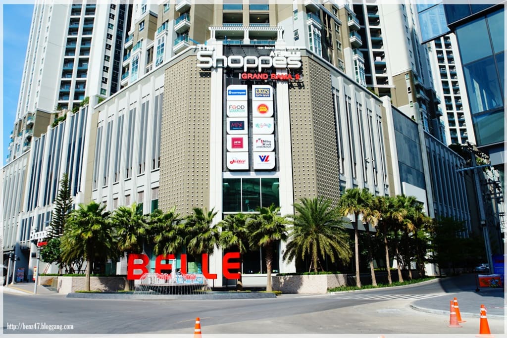 front view of belle condo.