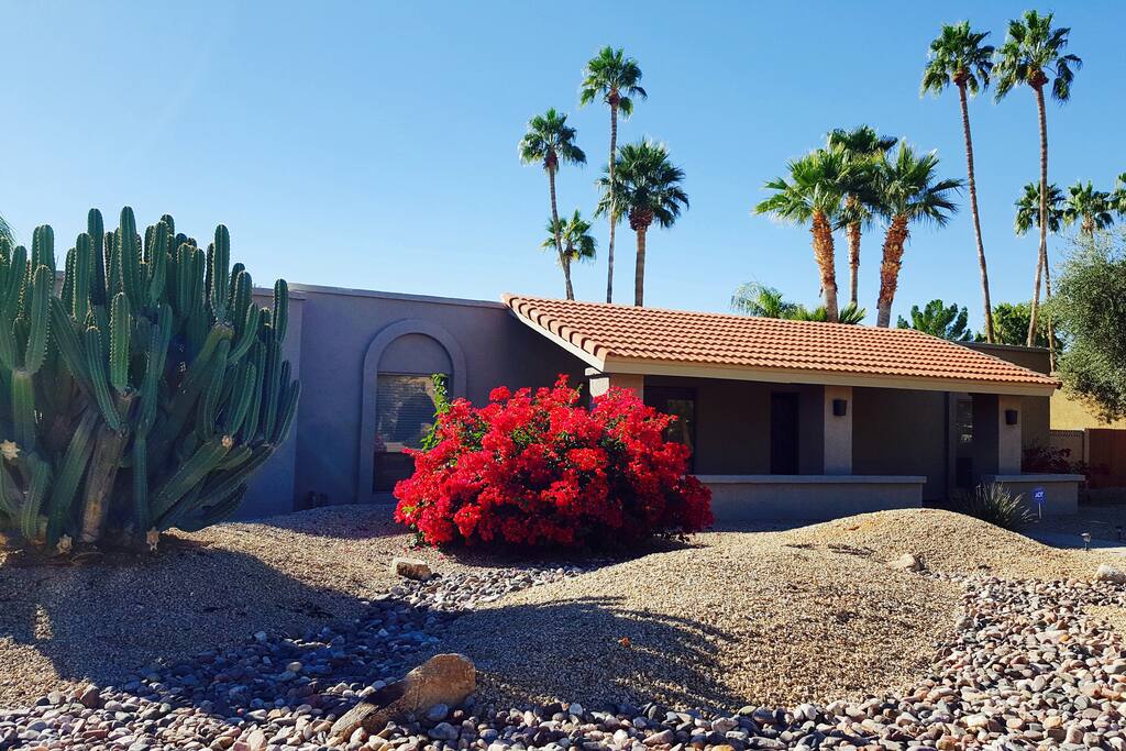 Front yard on corner lot
