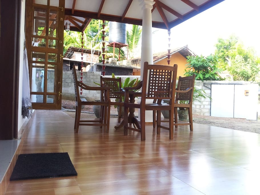 Varandah with table in outside
