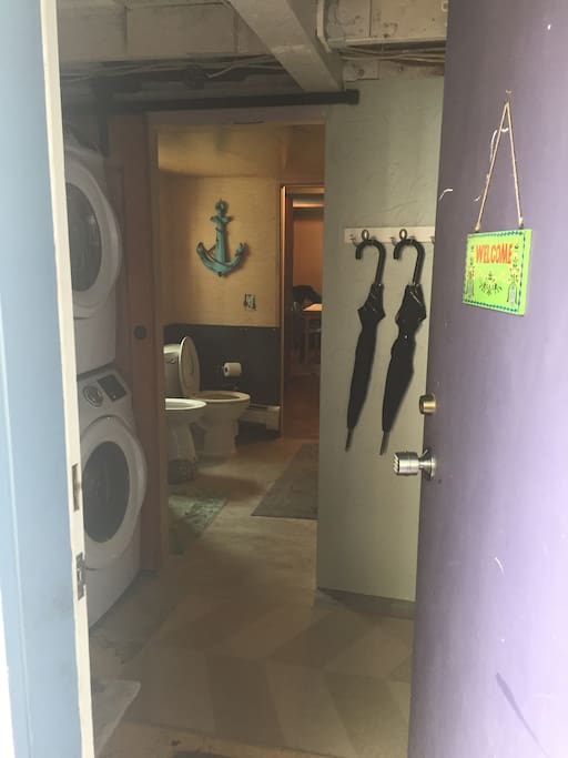 The key code is on the door nob