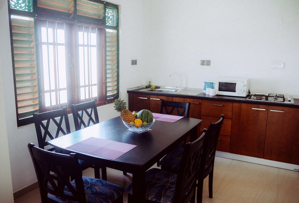 Calm Garden dinning area & Pantry kitchen.