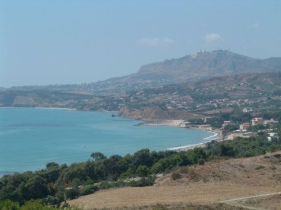 Vista del golfo dalla villa