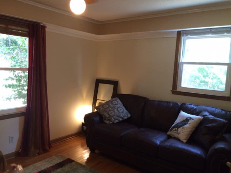This room has a couch that pulls out into a Queen Size bed. There is a new 50+ inch tv in this room as well.