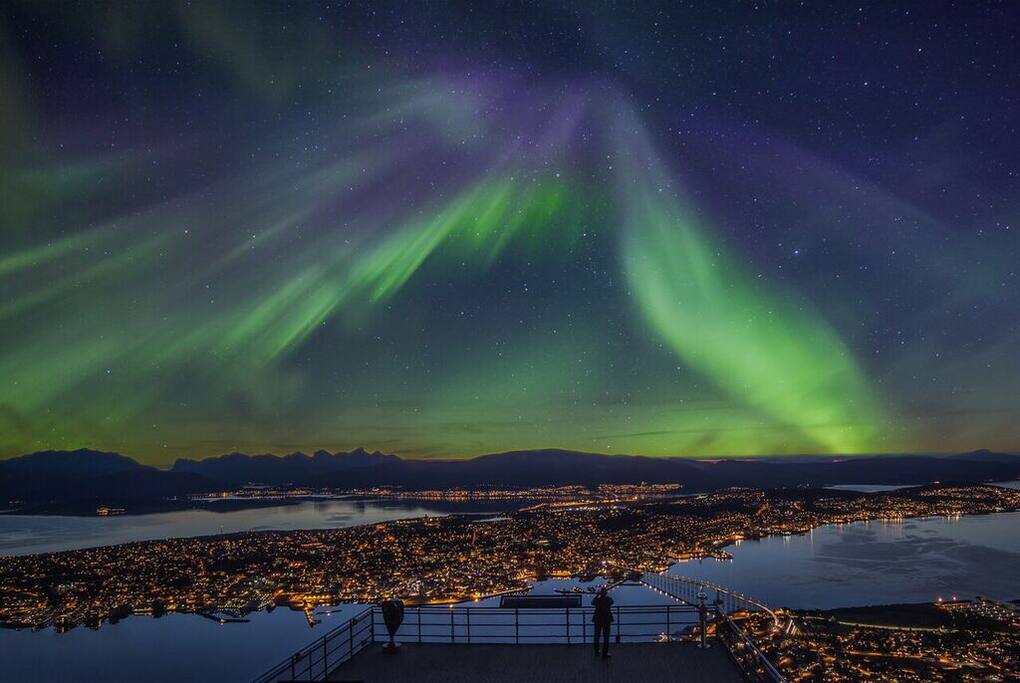 Aurora activity over Tromsø