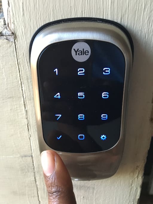 Keypad lock on the back door