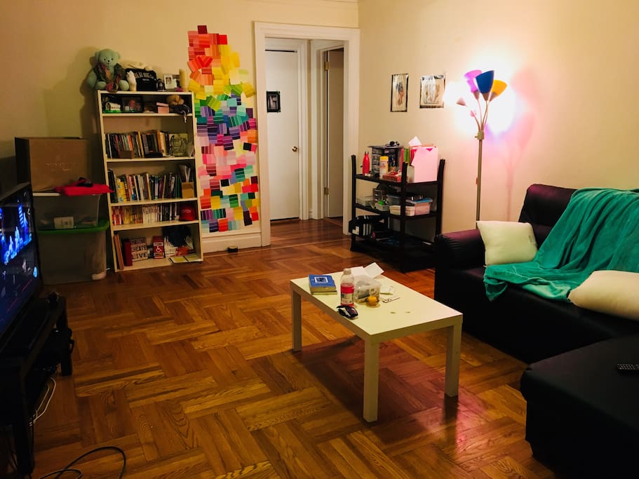 The living room of the apartment. I will be staying in this part of the house and sleeping here while you have access to the bedroom. *Note: Not a shared space