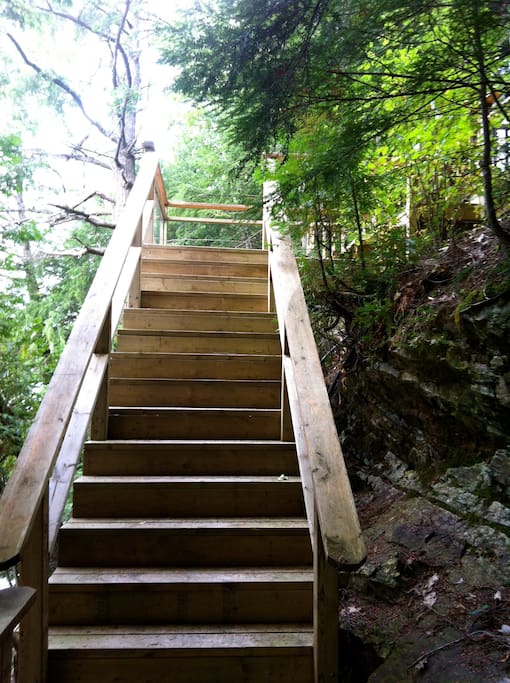 stairs to access cabin