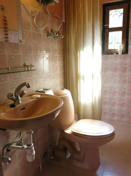 Bathroom with hot-water