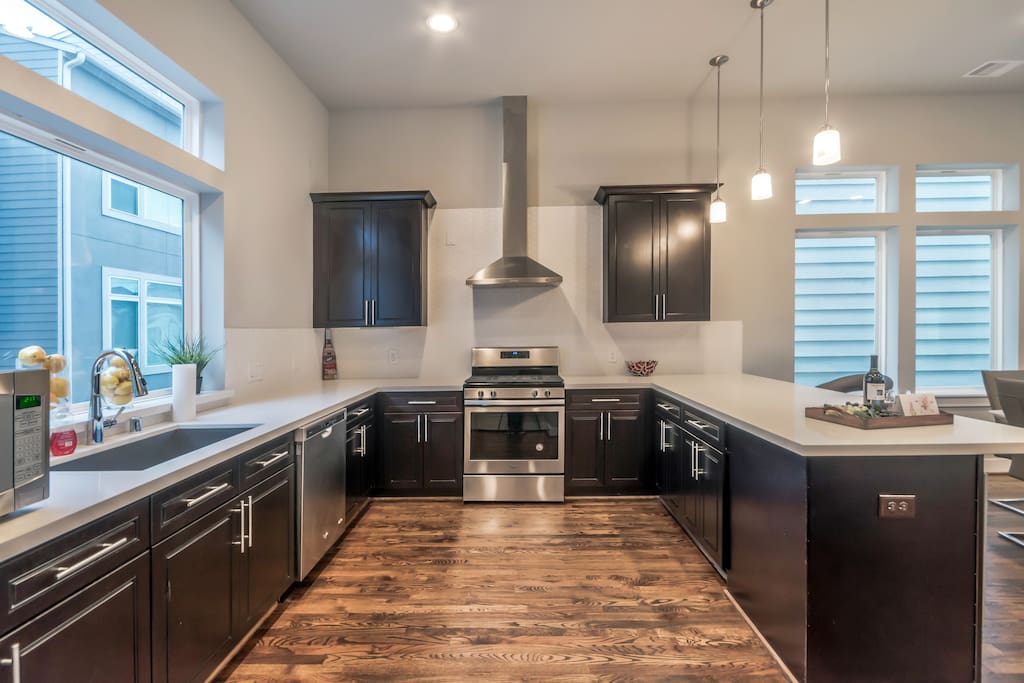 2nd Level: Very Spacious Kitchen fully stocked for your dining needs